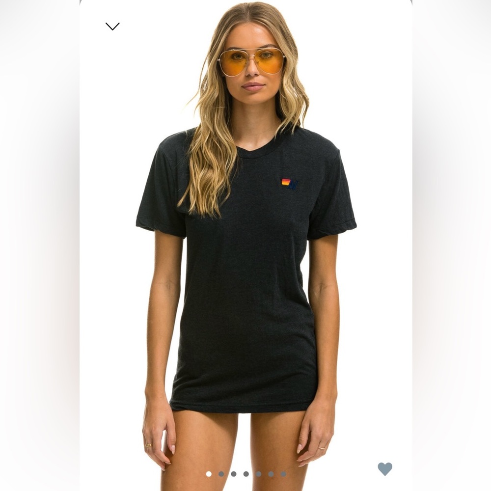 AVIATOR NATION - BASIC TEE - CHARCOAL